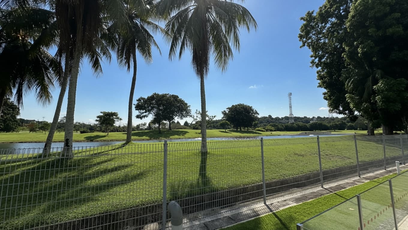 Golf course view from the house, Sentosa Cove